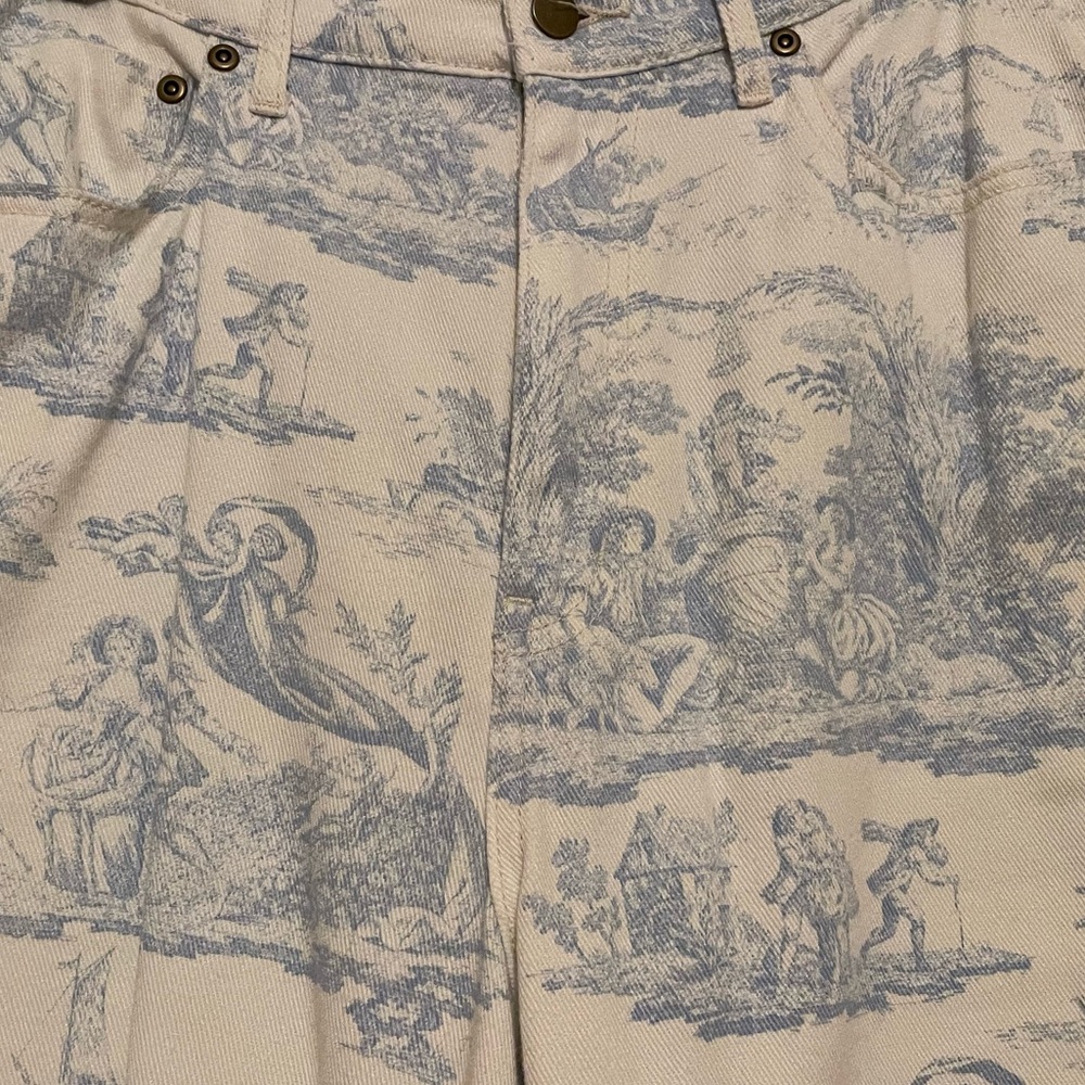 Laura Ashley X UO Blue Toile Pants